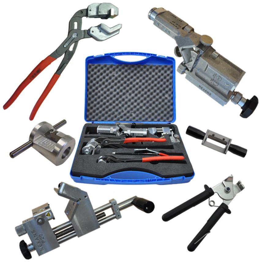 Preparation tools for MV cables