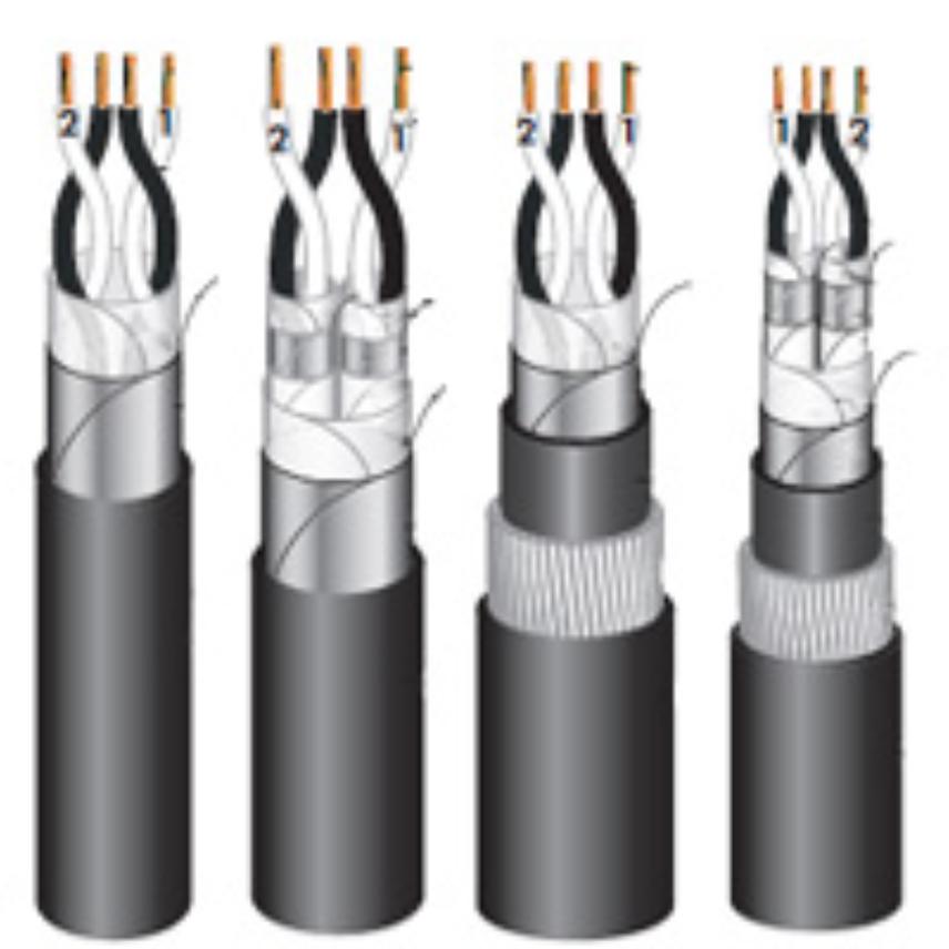 Cables d'instrumentation isolé PVC pour centrales à énergie fossile