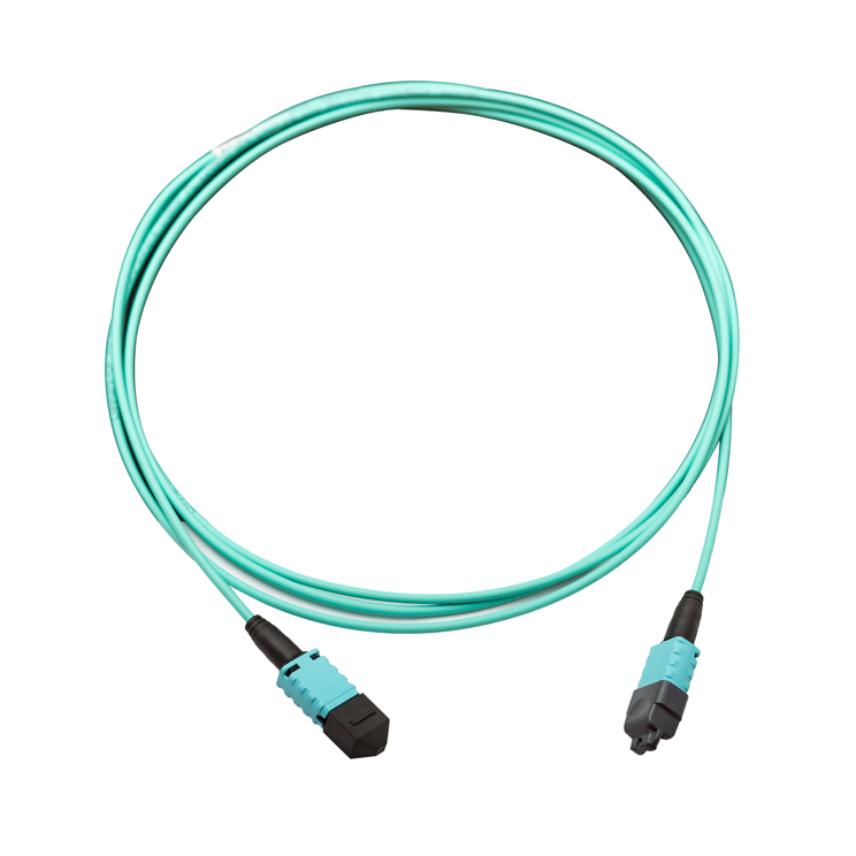Cordon de brassage LANmark-OF Femelle MTP PRO - Femelle MTP PRO OM4 LSZH xm Aqua