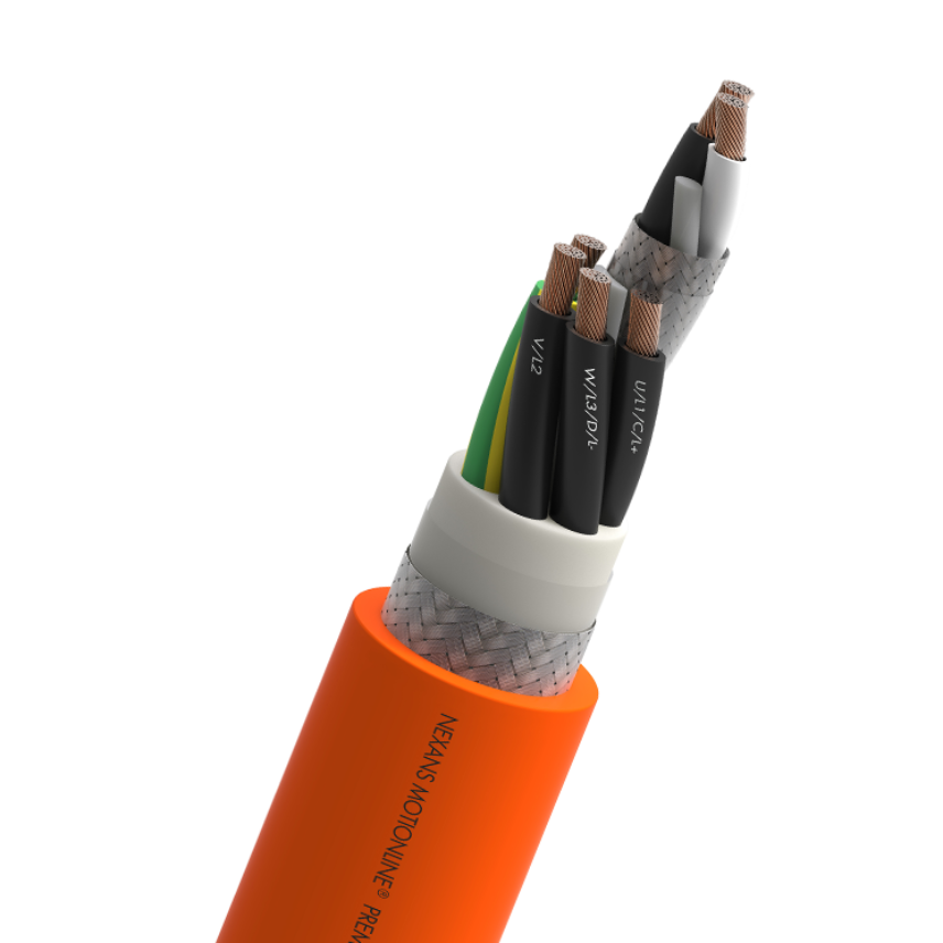 SERVO CABLES WITH INNER JACKET ACC. TO NEXANS MOTIONLINE® STANDARD WITH CONTROL PAIR	