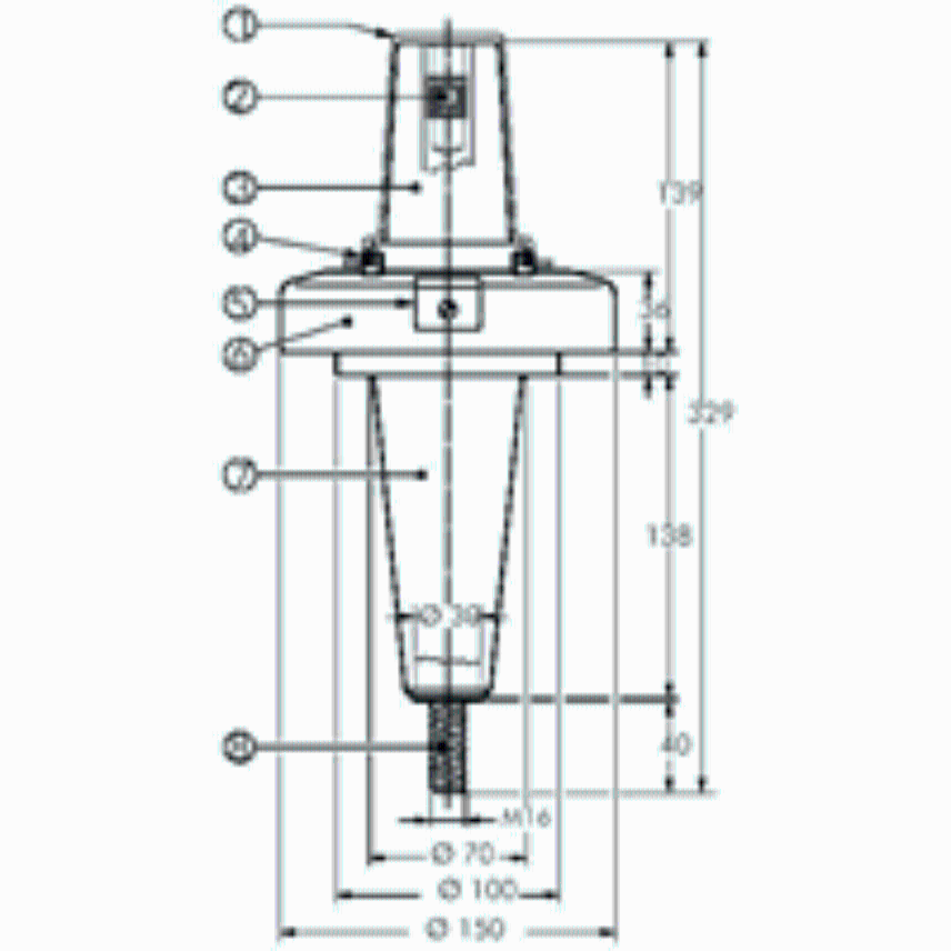 PF 400.ENS.3 (Fixed piece for transformer insulated in oil)