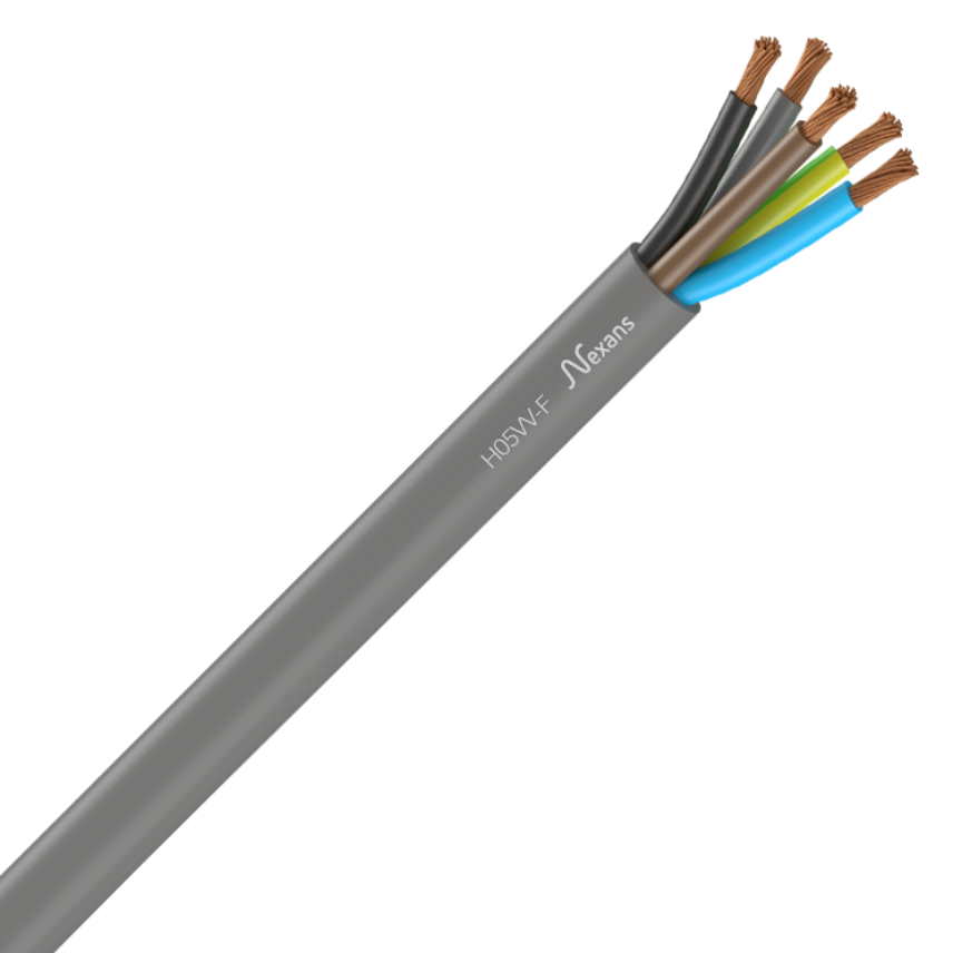 Nexans H05VV-F 5G1.5 GRIS  C100m