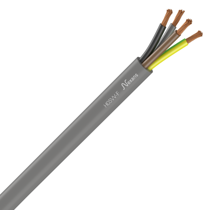 Nexans H05VVF 4G2,5  GRIS* D50m