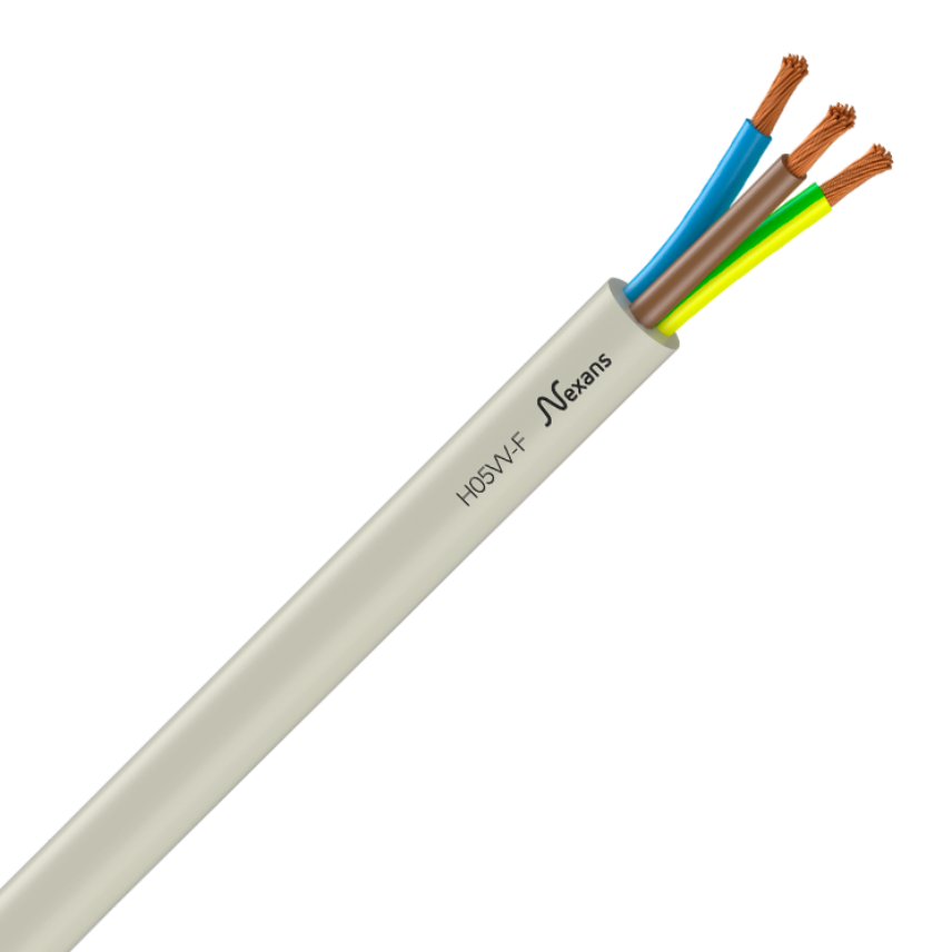 H05VV-F 3G1,5 WHITE C5m