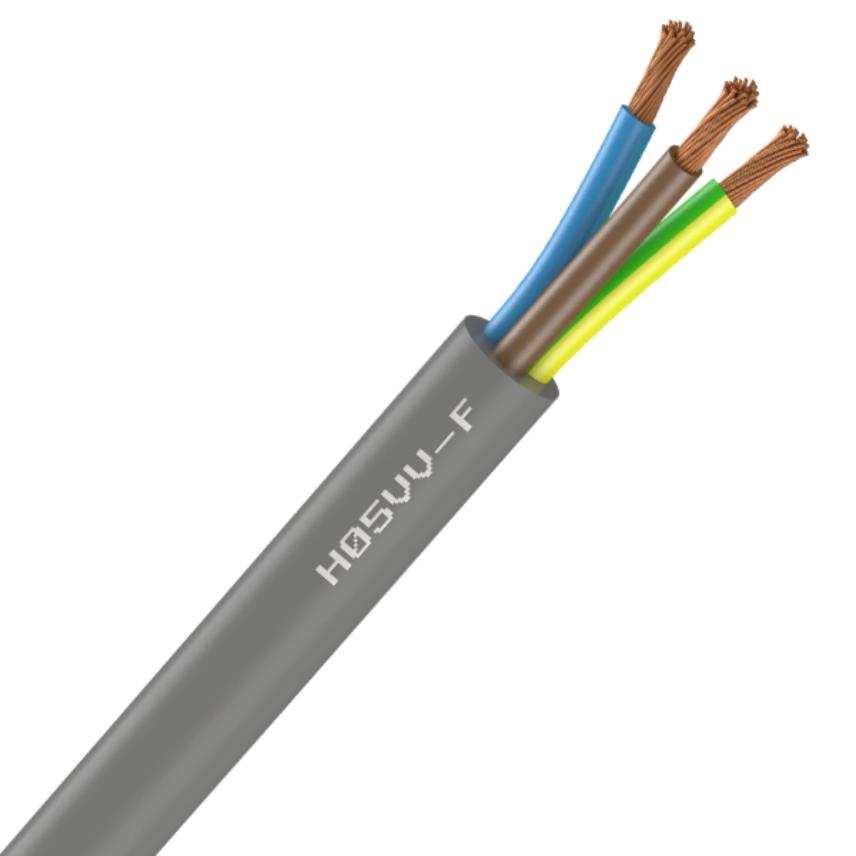Nexans H05VVF 3G1,5  NOIR C50m