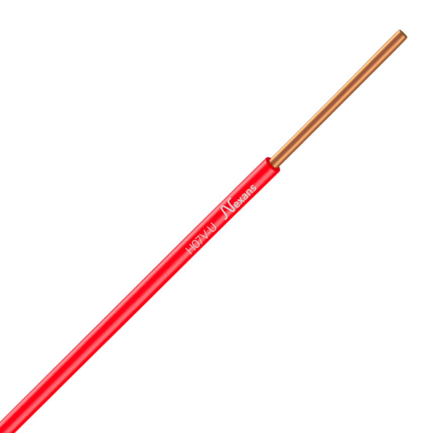Nexans H07VU 1x1,5  ROUGE 5m