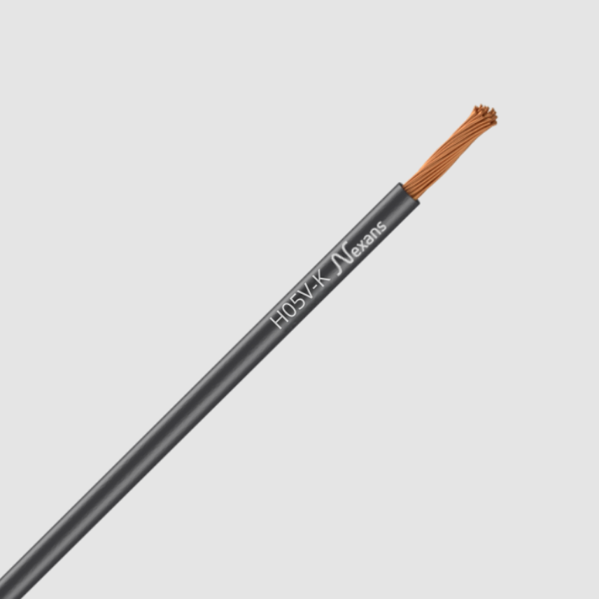 Nexans H05V-K VISIBOX  1x1 NOIR   C100m