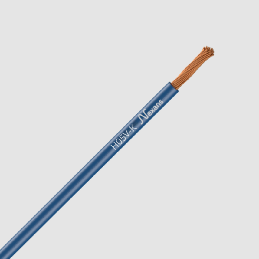 Nexans H05V-K VISIBOX  1x1 BLEU FONCE   C100m