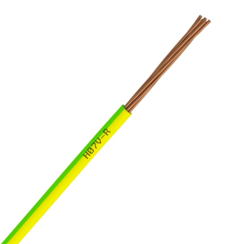 Nexans H07VR 1x10Vert-Jaune C100m
