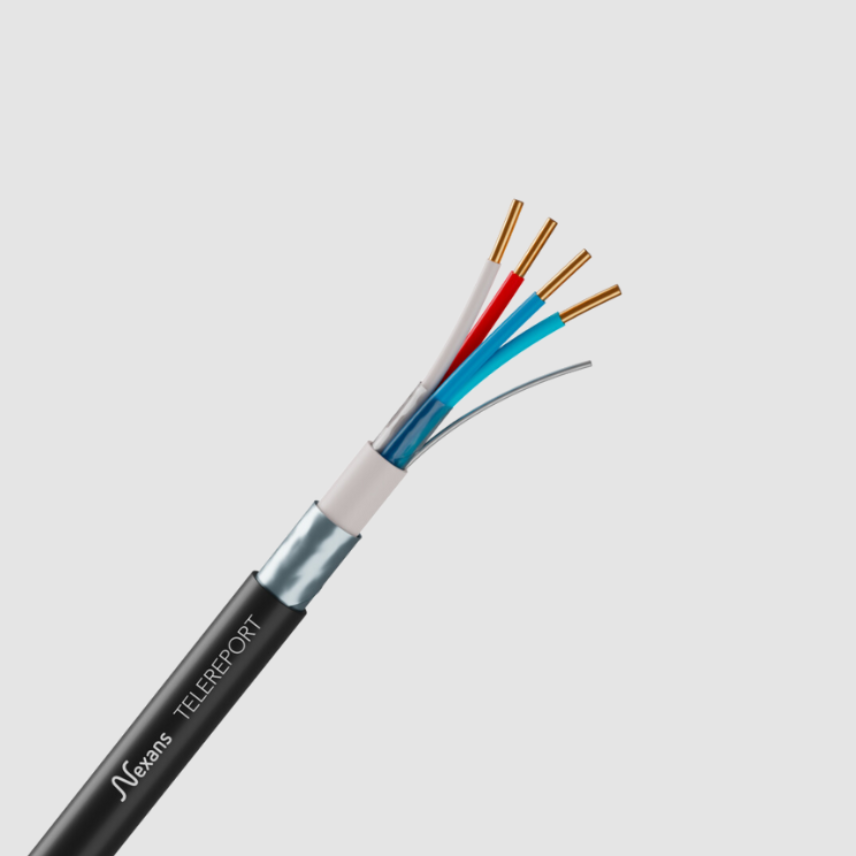 Nexans TELEREPORT ARMED 2P0,6 DRUM 100m BK*
