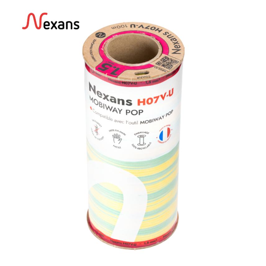 Nexans H07V-U MOBIWAY POP 1G1.5 green/yellow D100