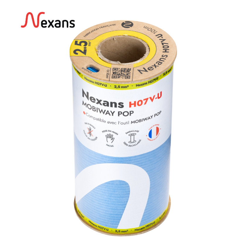 Nexans H07V-U MOBIWAY POP 1X2.5 blue C100m