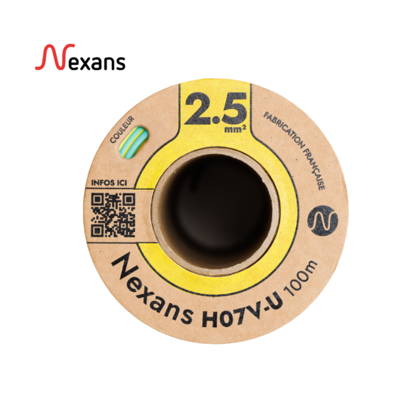 Nexans H07V-U MOBIWAY POP 1G2.5 green/yellow C100m