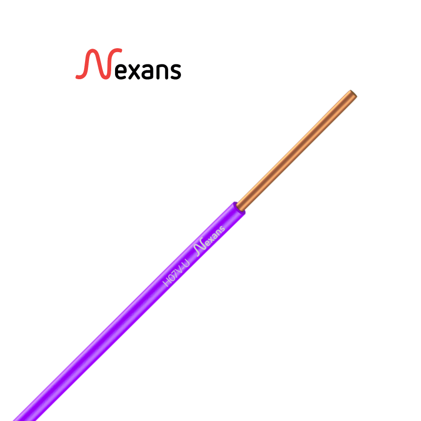 Nexans H07V-U PASSEO 1X2.5 PURPLE C100m