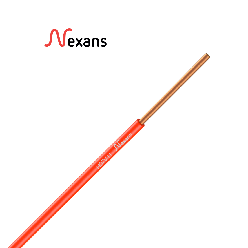 Nexans H07V-U PASSEO 1X1.5 ORANGE C100m