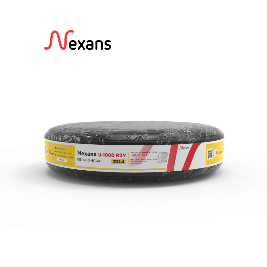 Nexans U-1000 R2V DISTINGO NX'TAG™ 3G2.5 R50m