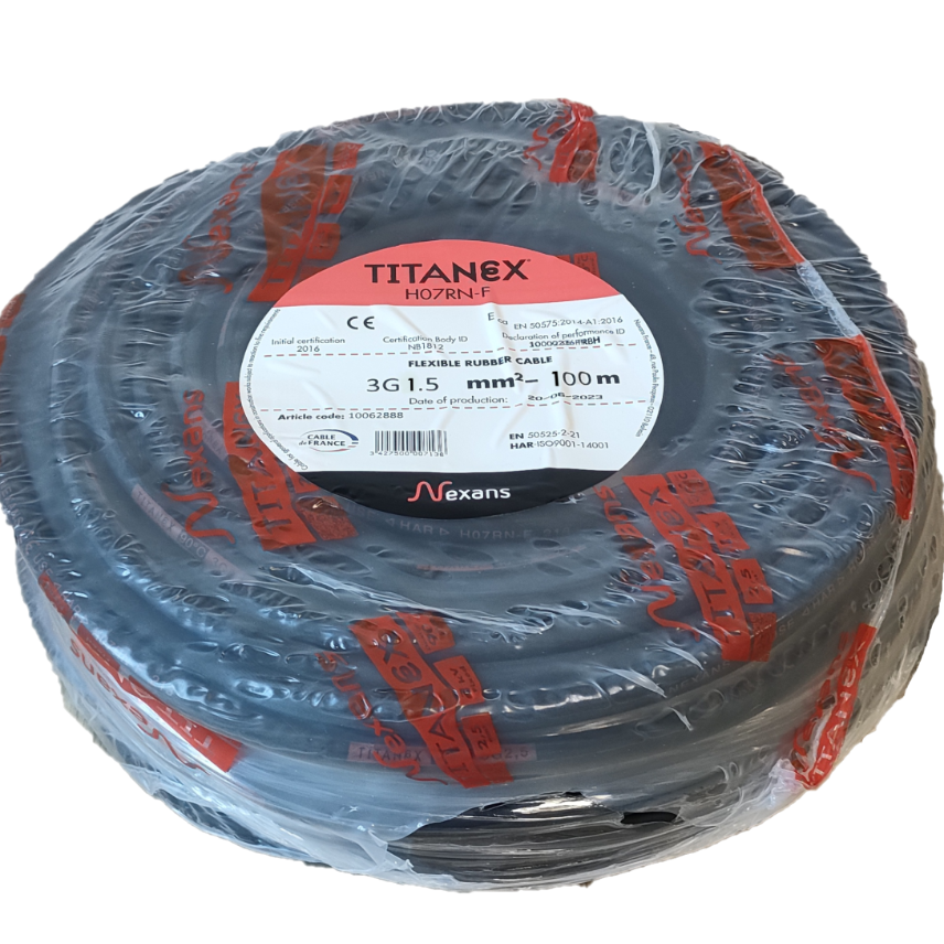 Nexans H07RN-F TITANEX 3G1.5 C100m