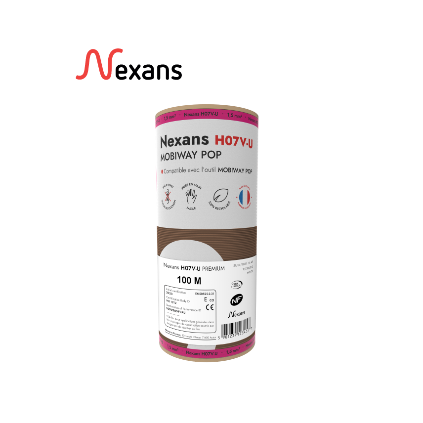 Nexans H07V-U MOBIWAY POP 1x1.5 brown D100