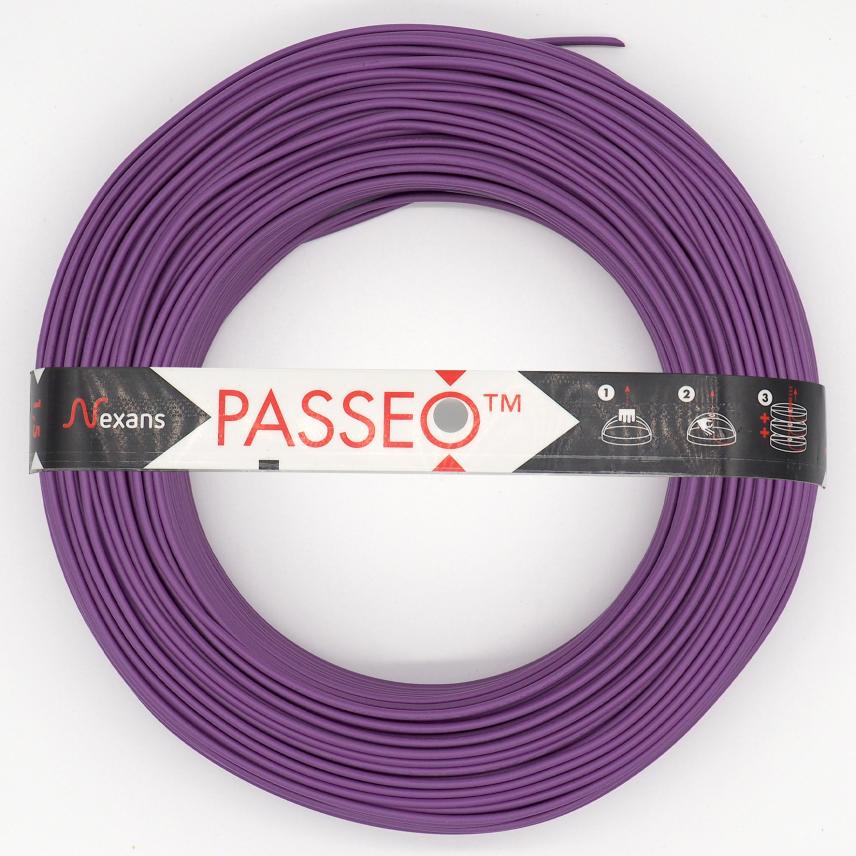 Nexans H07V-U PASSEO 1X2.5 VIOLET C100m